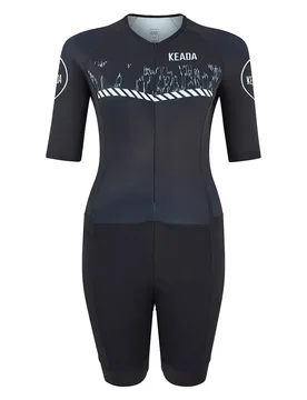 Signal Two Short Sleeve Trisuit Black L Women - Keada - FashionsVida