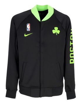 Felpa Leggera College Uomo Nba City Edition Dri-fit Showtime L/s Full-zip Top Boscel Black/black/black/action Green