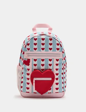 Kids' Water Repellent Heart Backpack Multi Female - M&S - FashionsVida