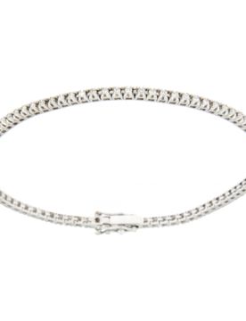 Bracciale Tennis Donna Oro Bianco