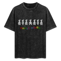 Manic Miner construction T-Shirt Large Size Basic Casual T-Shirt