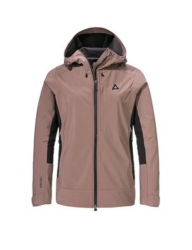 Veste softshell de randonnées Milagle à capuche marron clair 38