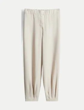 Ballon-Hose mit Faltendetail Cisilia flowy Beige 40 - someday - FashionsVida