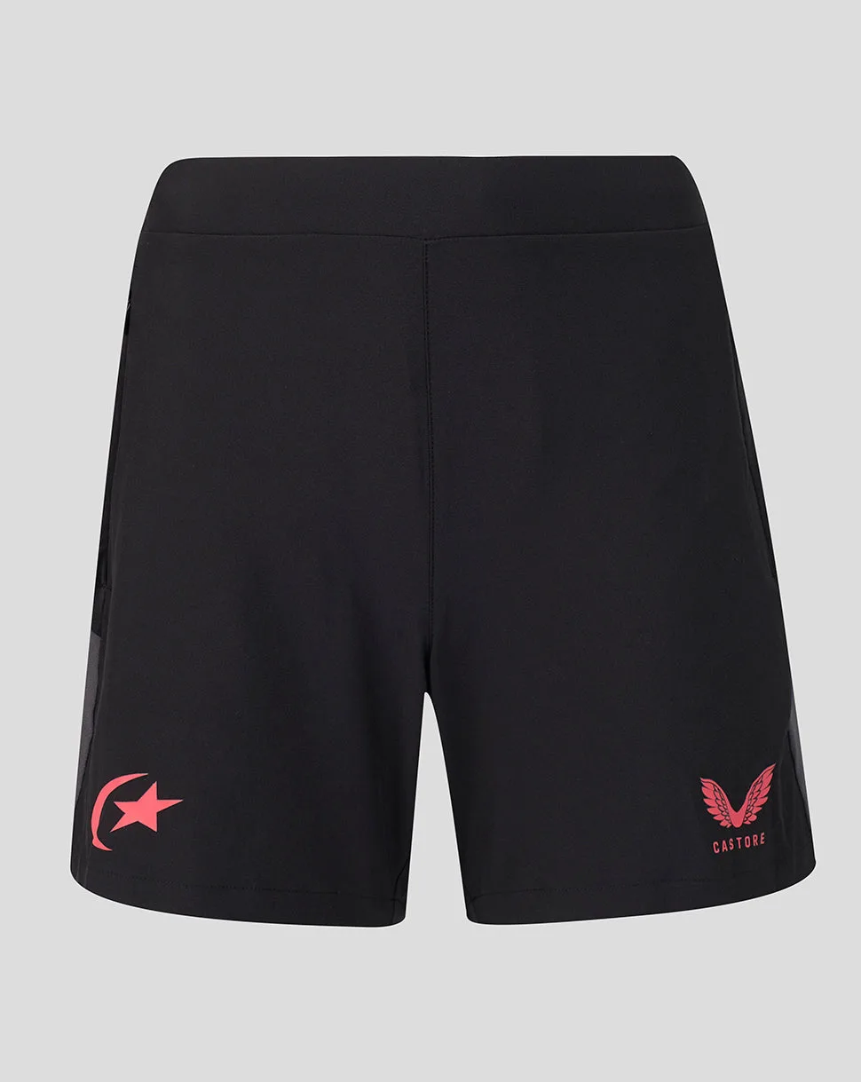 Saracens Women's 2026/27 Training Shorts - Black BLACK/GREY 20 female - Castore - FashionsVida