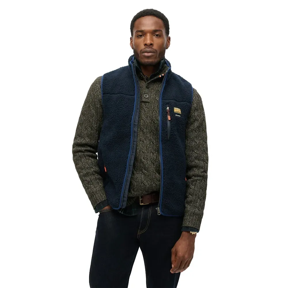 Gilet Outdoor Eclipse Navy L - Superdry - FashionsVida