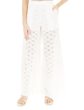 Pantalone in Sangallo BIANCO 40 - PINKO - FashionsVida