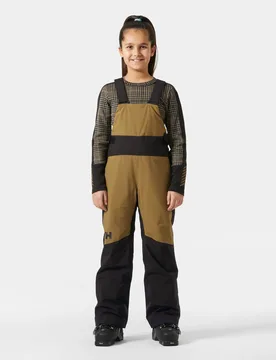 Junior Girls’ Stellar Bib Pants Brown 11 - Sepia Brown - Male - Helly Hansen - FashionsVida