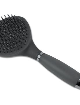 Langhaarbürste mit Gelgriff, schwarz