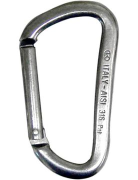 Mosquetn asimetrico aisi 316 80mm (UNICA)