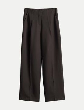 Relaxed-Fit Hose Cisilia linen Schwarz 36