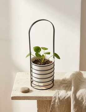 Supporto per piante in metallo - nero