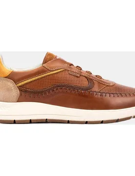 Zapatillas de hombre de piel en color Azul - Pikolinos - FashionsVida