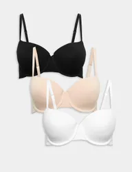 Pk Cotton Rich Wired Balcony Bras A-E Opaline Mix female