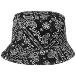 Paisley Bucket Cotton Hat by - black - Damen - Size: S (55-56 cm)