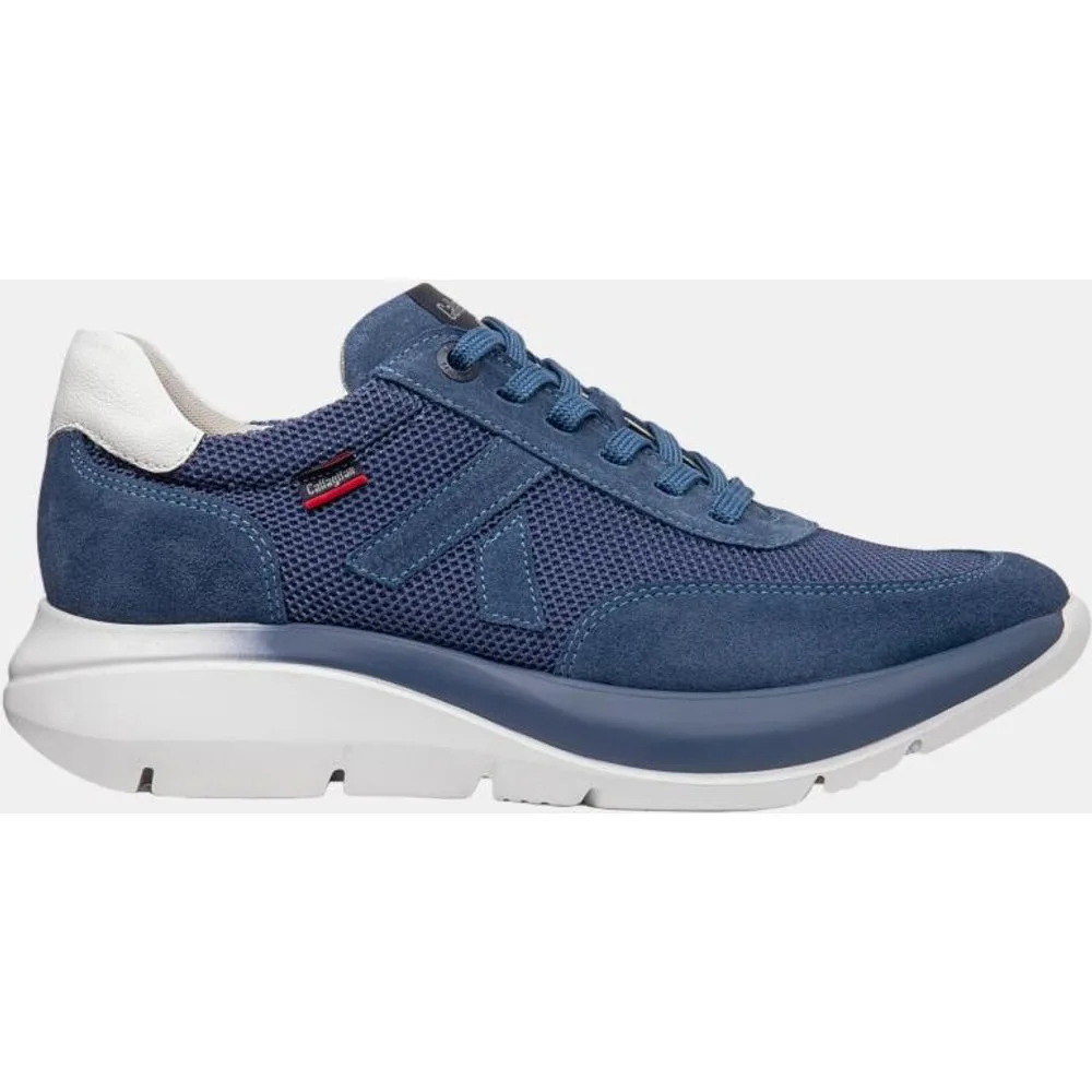 Deportivo de cordones de hombre de piel - Callaghan - FashionsVida