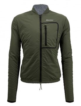 Giacca invernale gravel ALPHA T verde lana