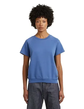 T-shirt à Manches Courtes Raglan Mid Blue 2XS