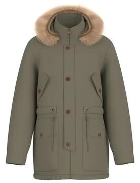 Parka Nylon Olive Light Green S - Guess Jeans - FashionsVida