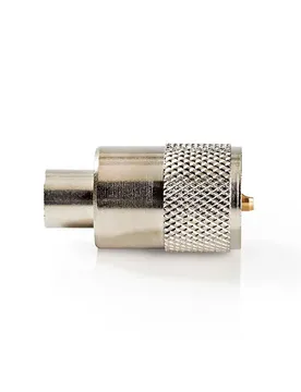 Connecteur Pl259 Droit Mâle Nickelé 50 Ohms Entrée De Câble à Souder Métal 6 Mm Silver One Size unisex