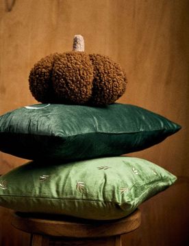 Cuscino a forma di zucca - marrone