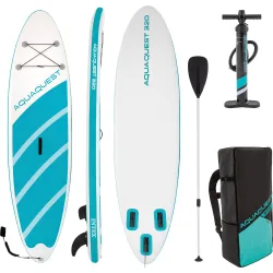 Tabla paddle surf hinchable AquaQuest 320 All-Round con remo y accesorios