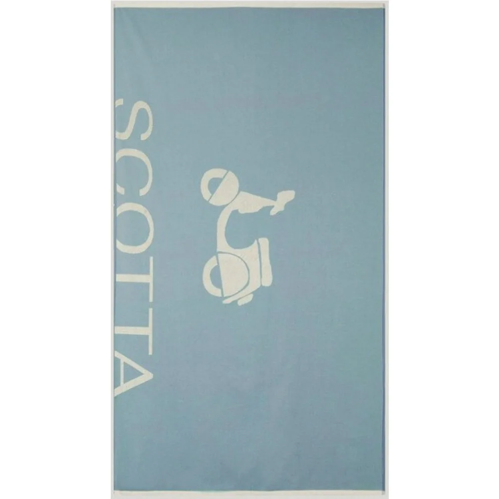 Toalla de playa con logo de la marca - Scotta 1985 - FashionsVida
