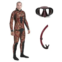 Muta Per Pesca Subacquea Pack Fire Red Camo Basic 3 Mm