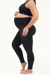 Womens Thermal Fleece Maternity/Postnatal Leggings - - Size: 10
