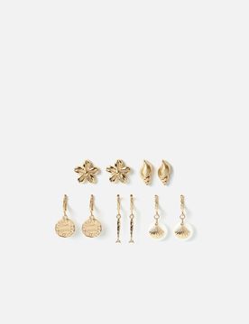 Misako Amina Ohrring-Set Gold
