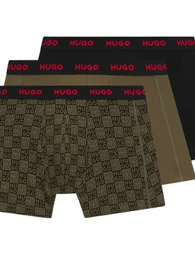Hugo Boxers Design 3 Unità Open Green XL