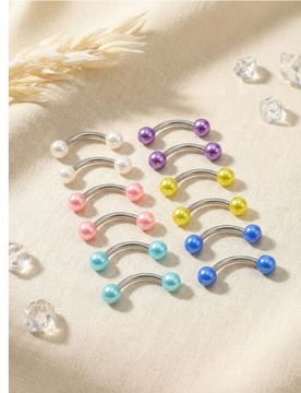 Piezas Anillos de titanio de aleación G23 de 16G para cejas, trago, hélice, rook, daith, pendientes de aro para labio, barras de joyería de perfora