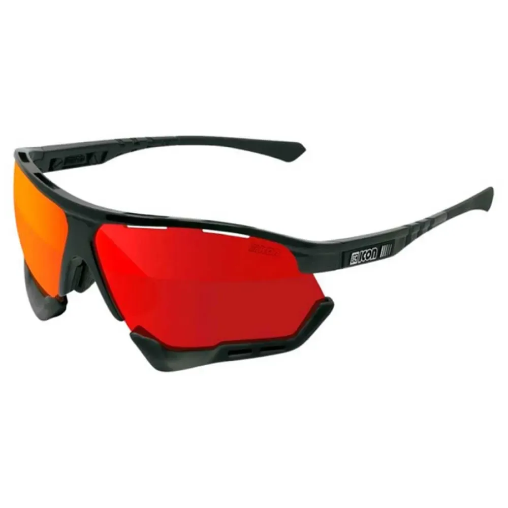 Occhiali Da Sole Aerocomfort Xl Black / Red - SCICON - FashionsVida