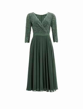 Swing Vestido de noche verde 42