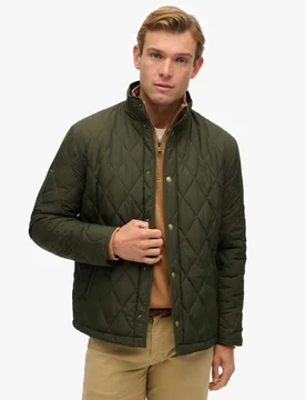 Quilted Padded Jacket Green male - Superdry & Co - FashionsVida