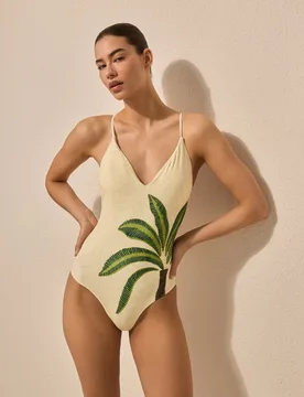 Bañador de poliamida estampado de mujer - Énfasis - FashionsVida