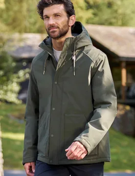 Oak Waterproof Padded Jacket - Green - Mountain Warehouse - FashionsVida