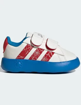 Scarpe x Marvel Spider-Man Grand Court 22 Cloud White / Pure Ruby / Bright Blue - Adidas - FashionsVida