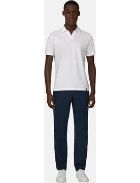 Pantalón de lino con cordón - Boggi Milano - FashionsVida
