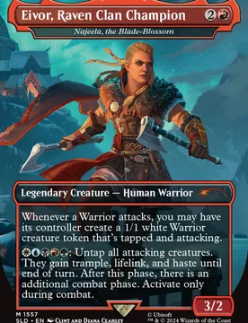 Najeela, the Blade-Blossom [Eivor, Raven Clan Champion] (Foil) (Secret Lair - Assassin's Creed: Lethal Legends) Secret Lair Drops - Magic: The Gathering - FashionsVida