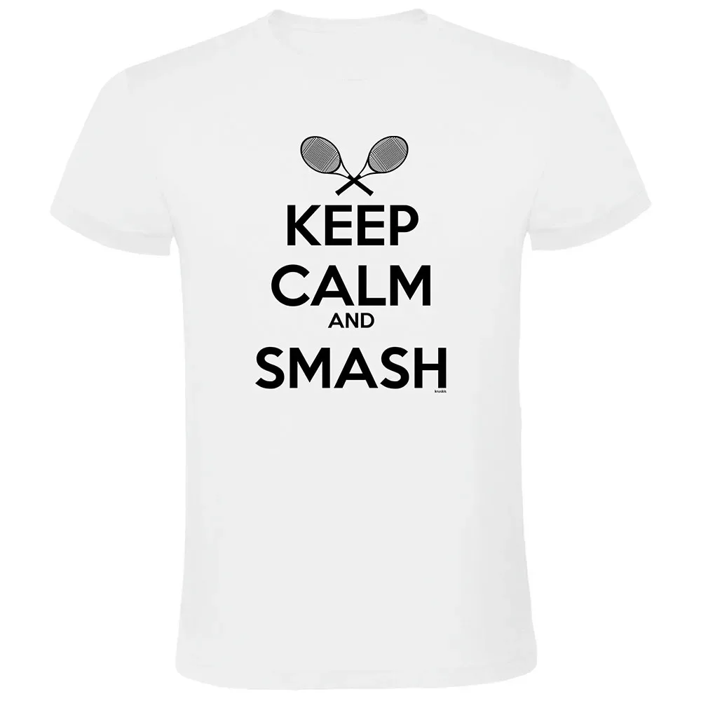 Keep Calm And Smash Short Sleeve T-shirt White 3XL - Kruskis - FashionsVida