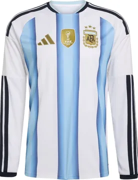 Argentinien 2026 Home Langarm Herren Trikot, weiß L