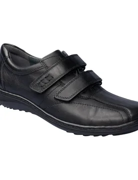 Herren-Halbschuh Herwig 43 schwarz - Waldläufer - FashionsVida