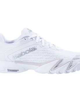 Premura 3 Padel Shoes White / Silver UK 5.5 - Babolat - FashionsVida