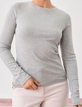Sinsay - Maglia a costine - argento