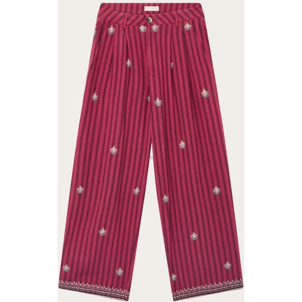 Pantalón recto Tito de algodón - Maison Hotel - FashionsVida