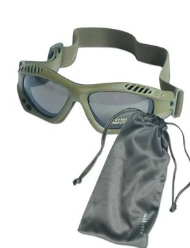 Schutzbrille Commando Air Pro smoke - Schwarz Schwarz adult
