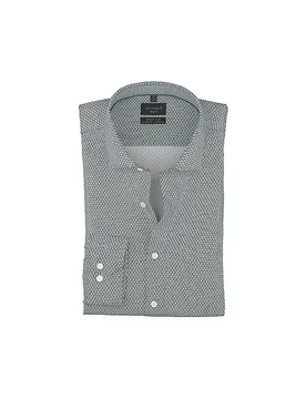Camisa Super Slim Fit azul oscuro 39 - Olymp No.6 - FashionsVida