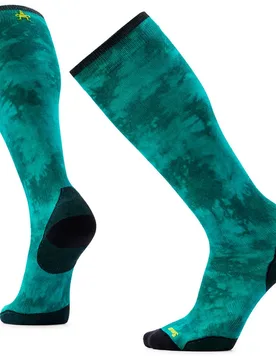 Chaussettes Ski Zero Cushion Shale Print Otc Dusty Teal EU 46-49 Homme - Smartwool - FashionsVida