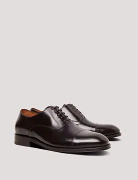 Leather Oxford Shoes Brown male - Hawes & Curtis - FashionsVida