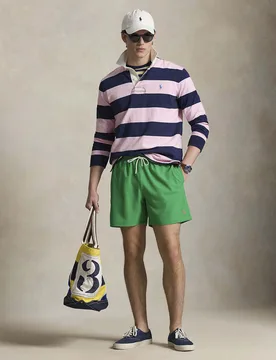 Boxer mare verde Polo con logo pony in contrasto - Ralph Lauren - FashionsVida